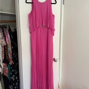 BCBGMaxAzria Vibrant Pink High Low Dress